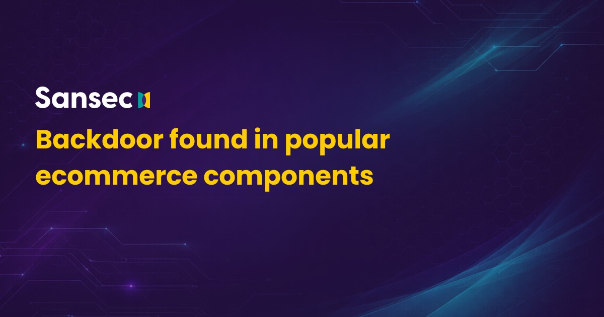 Backdoor found in popular ecommerce components