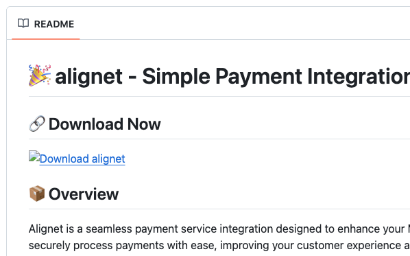 Fake GitHub repository README with Download Now link delivering malware